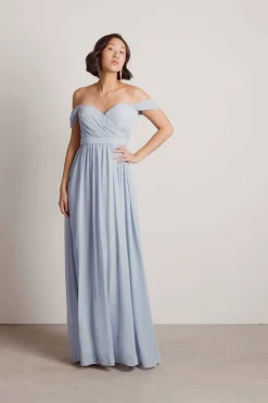 Tobi Adrienne Off The Shoulder Sweetheart Maxi Dress - Ivory
