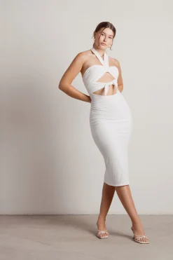 Tobi Aera Cutout Bodycon Midi Dress -