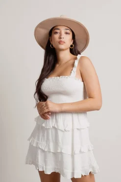 Tobi Aiko Smocked Skater Mini Dress -
