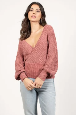 Tobi Alana Surplice Sweater -