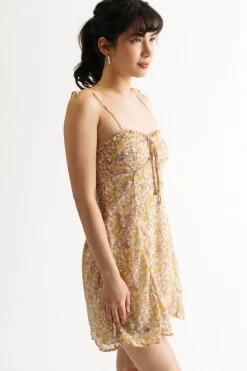 Tobi Aliana Floral Sundress Mini Dress -