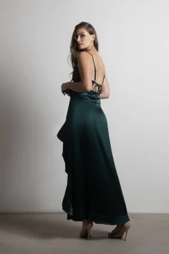 Tobi Alisa Asymmetrical Ruffle Maxi Dress -