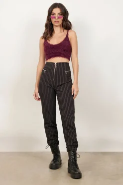 Tobi All That Fuzz Crop Top -