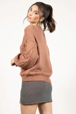 Tobi All The Feels Knit Sweater - Beige