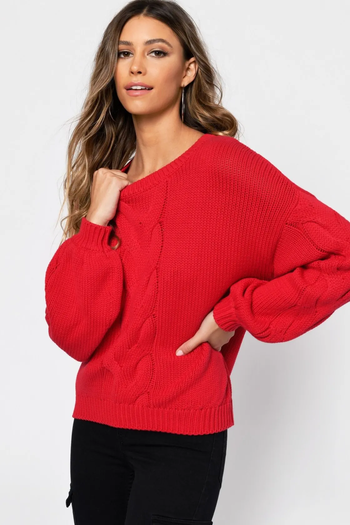 Tobi All The Feels Knit Sweater - Beige