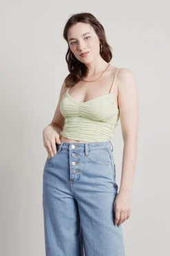 Tobi All The Money Crop Top - Mint
