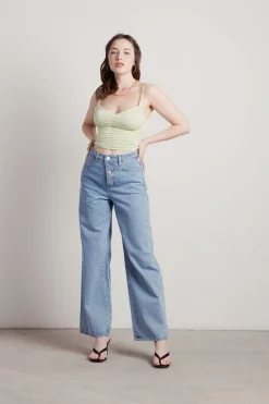Tobi All The Money Crop Top - Mint