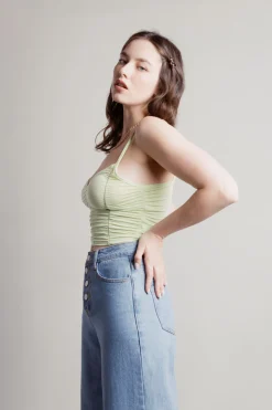 Tobi All The Money Crop Top - Mint