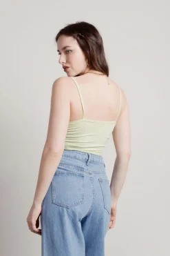 Tobi All The Money Crop Top - Mint