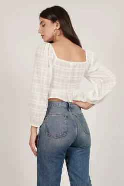Tobi Ally Front Tie Blouse -