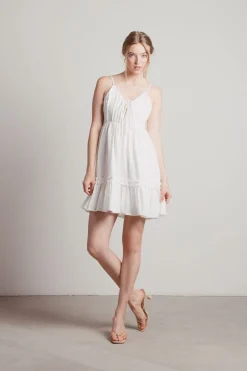 Tobi Always On Time Ruched Skater Mini Dress -