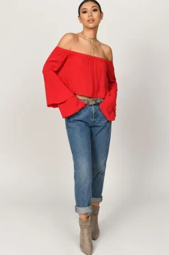 Tobi Ami Crop Top - Black