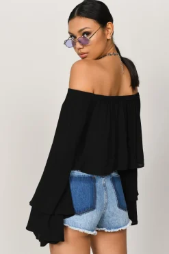 Tobi Ami Crop Top - Black