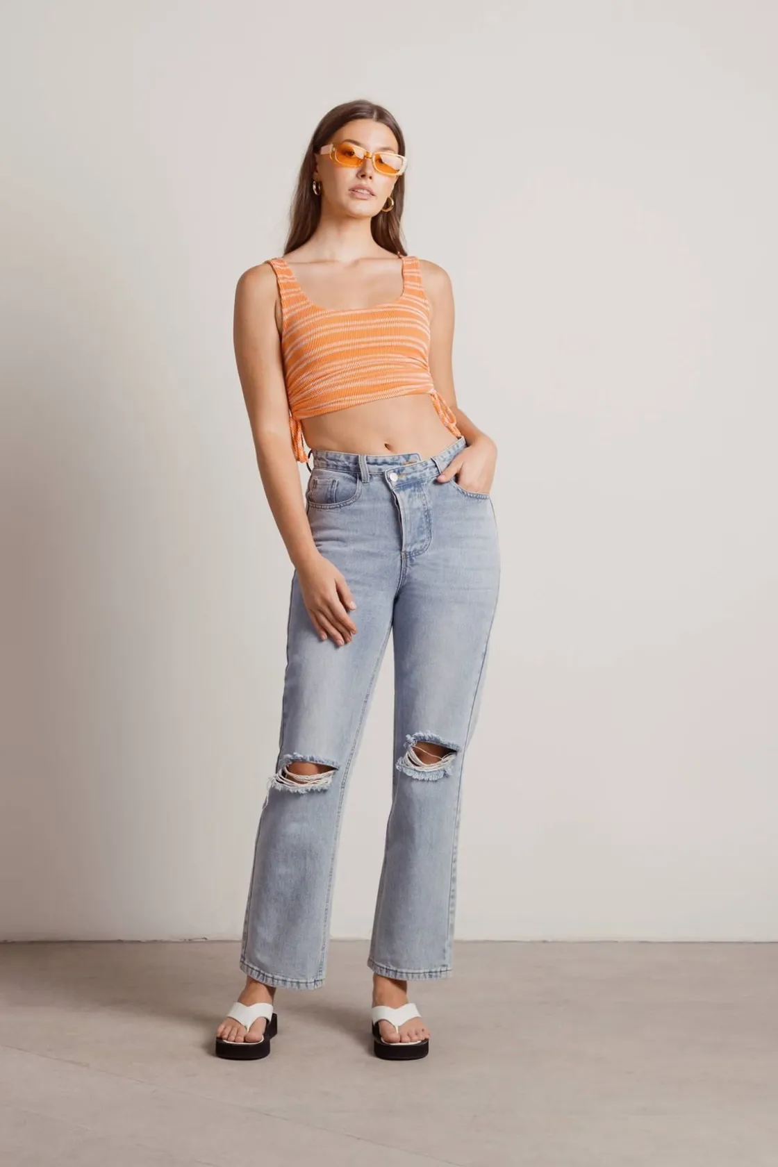 Tobi Amisa Crop Top - Orange