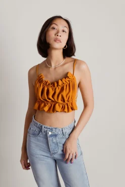 Tobi Angelic Crop Top - Ecru
