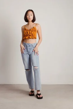 Tobi Angelic Crop Top - Ecru