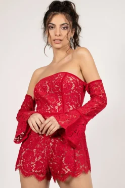 Tobi Angelica Off The Shoulder Romper - White
