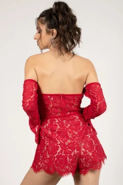 Tobi Angelica Off The Shoulder Romper - White