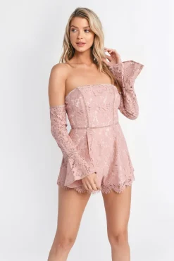 Tobi Angelica Off The Shoulder Romper - White