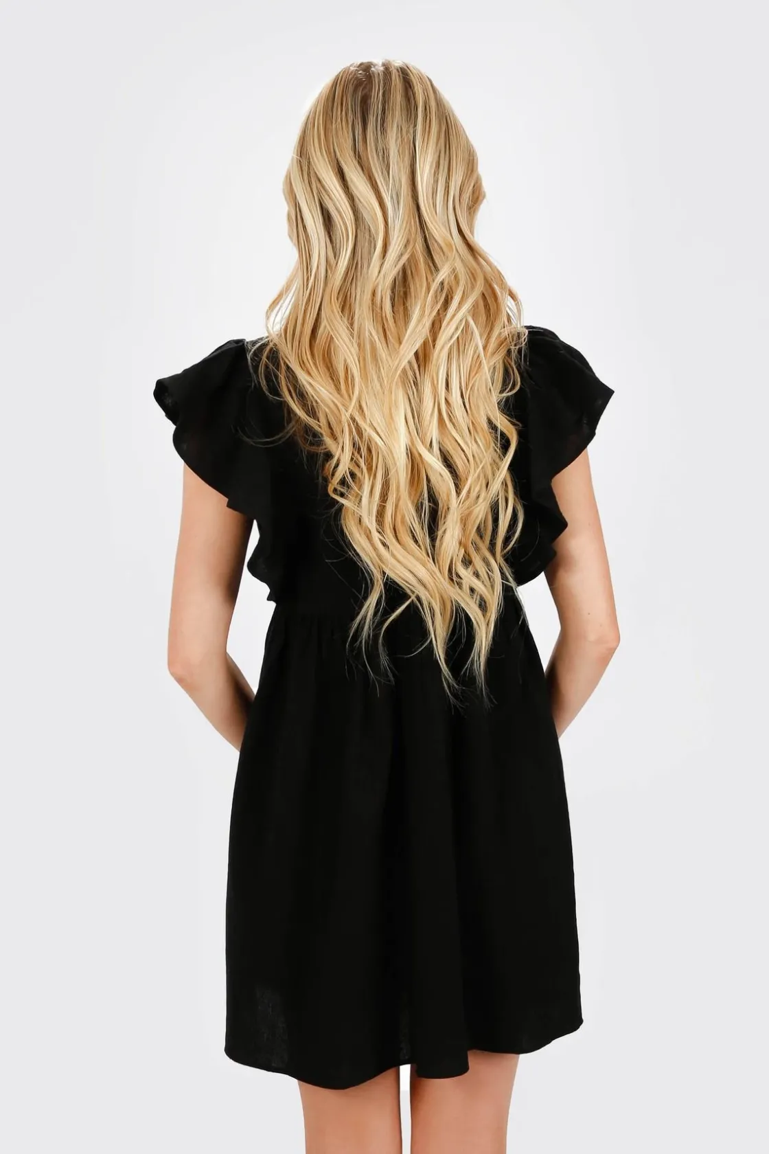 Tobi Anikka Ruffle Shift Mini Dress -