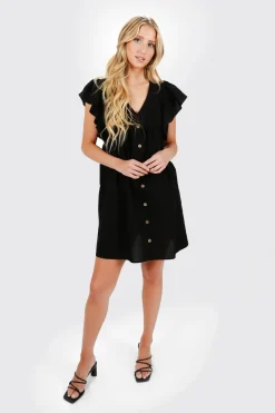 Tobi Anikka Ruffle Shift Mini Dress -