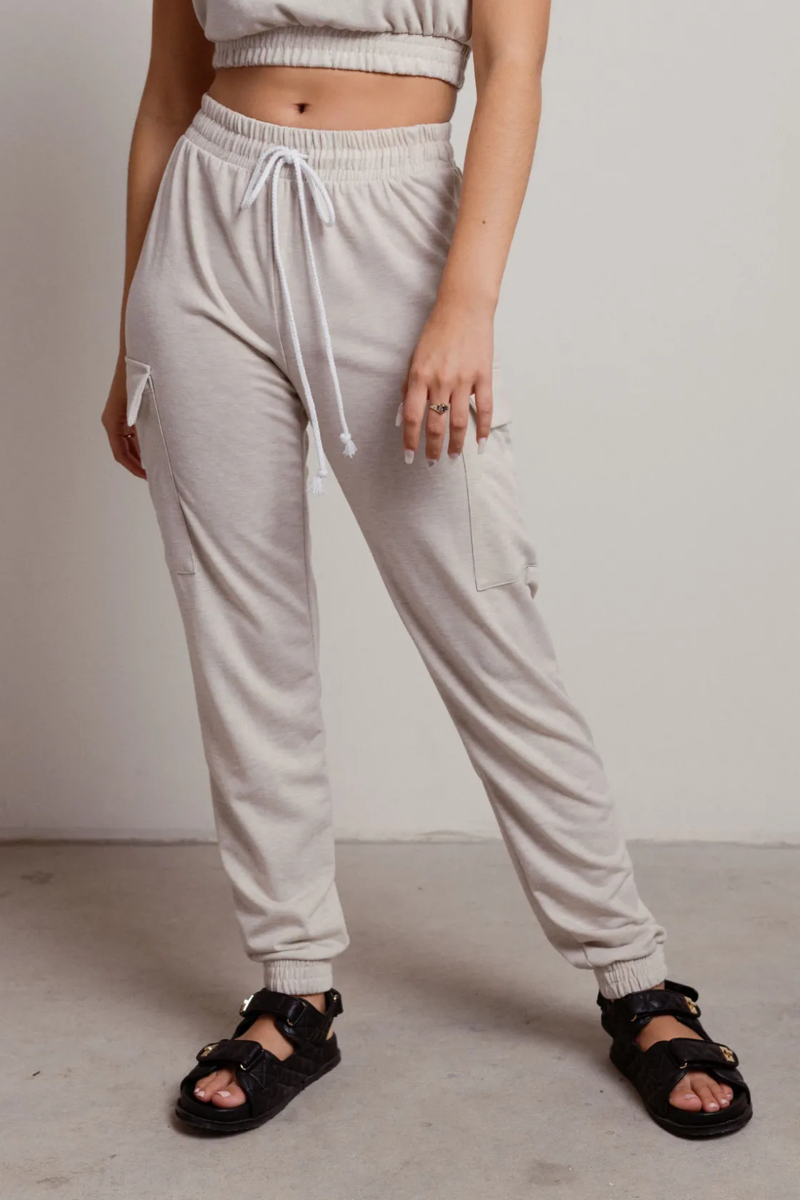 Tobi Another Listen Crop Top And Sweatpants Lounge Set -