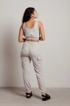 Tobi Another Listen Crop Top And Sweatpants Lounge Set -
