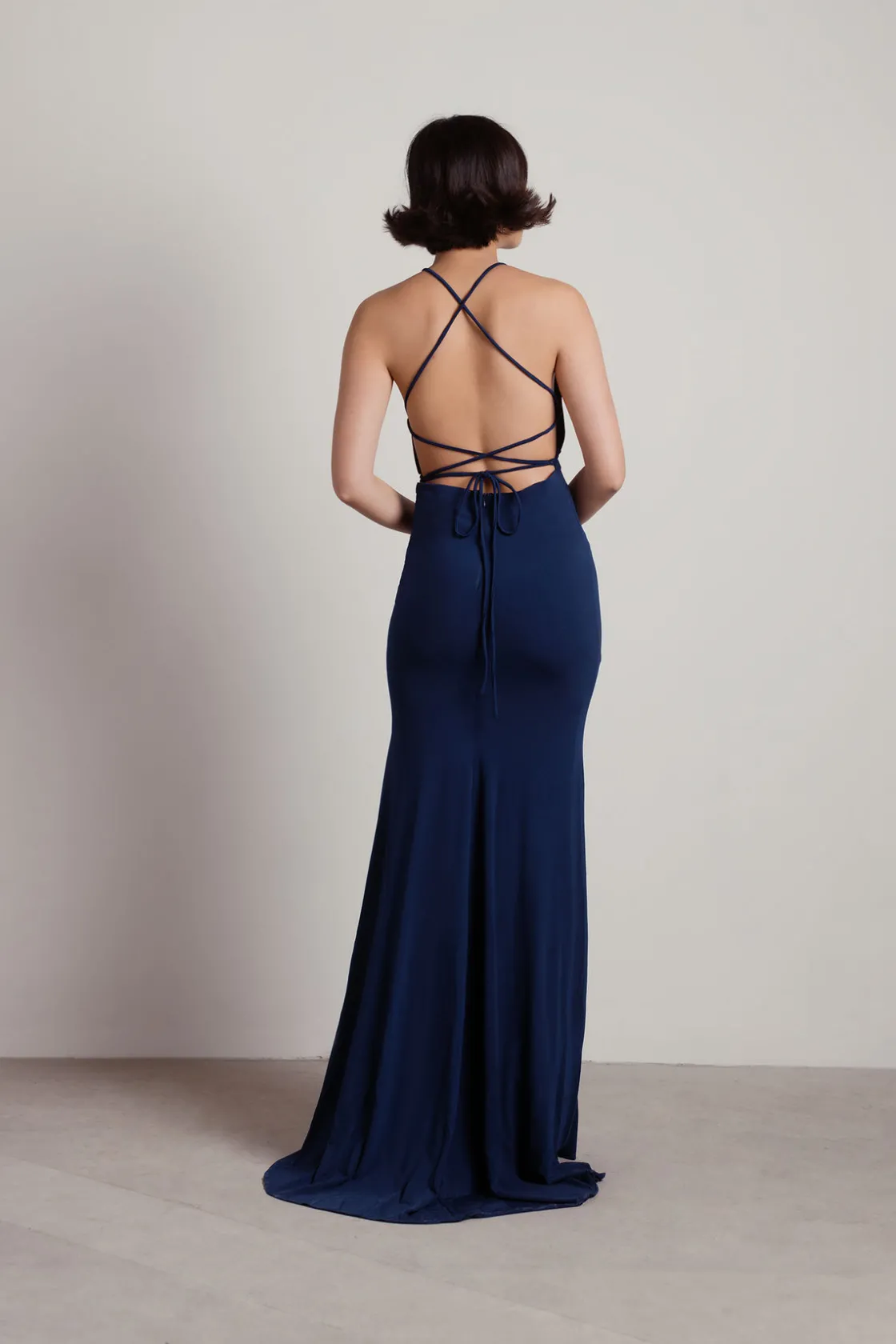 Tobi Another Night Out Halter Cross Back Maxi Dress - Magenta