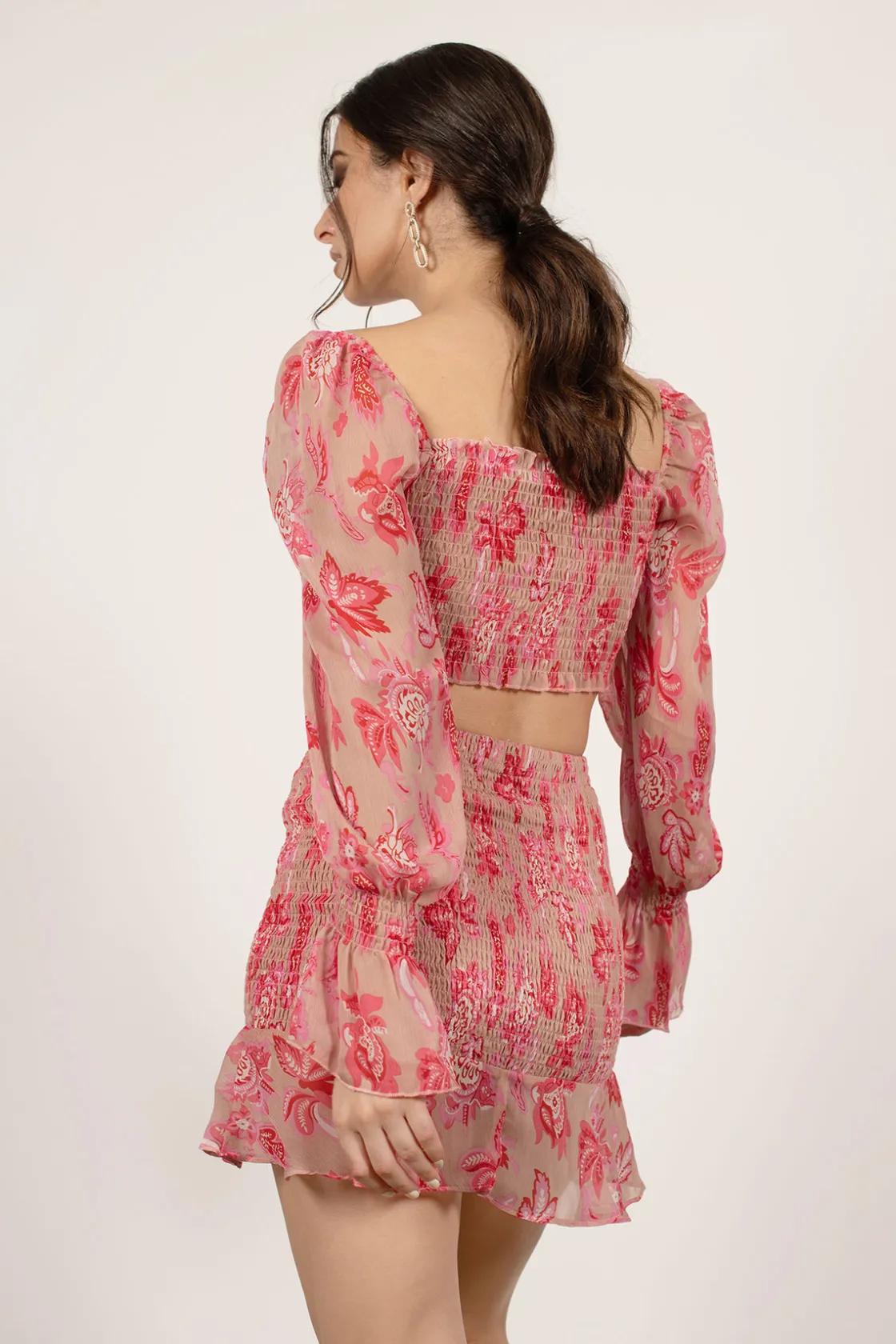 Tobi Ansley Ruched Mini Skirt -