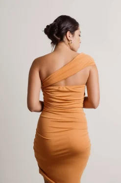 Tobi Anya One Shoulder Ruched Mini Dress -