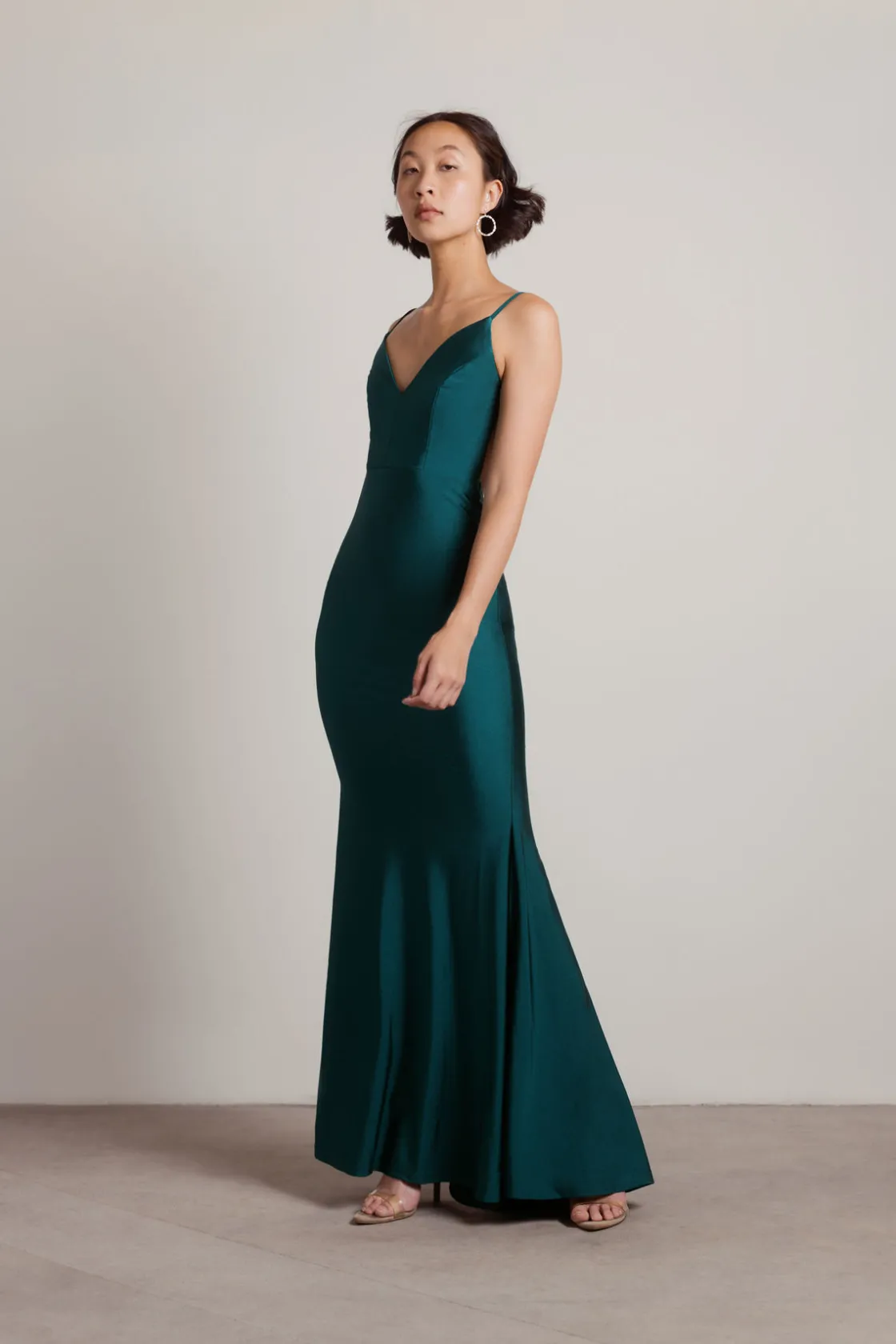 Tobi Ariella Backless Mermaid Maxi Dress - Black