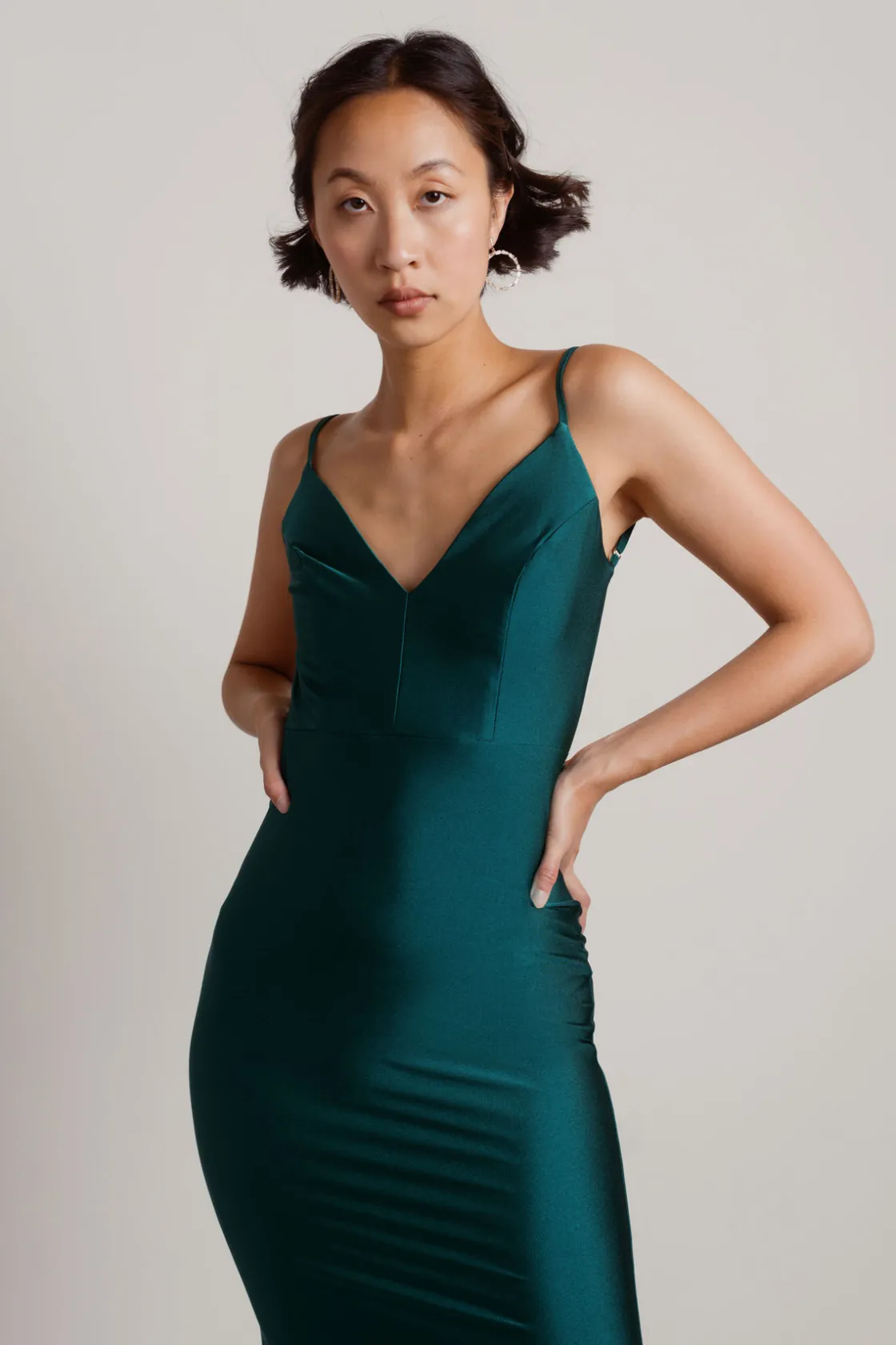 Tobi Ariella Backless Mermaid Maxi Dress - Black