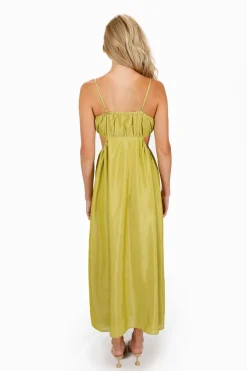 Tobi Artemis Front Tie Cutout Maxi Dress -