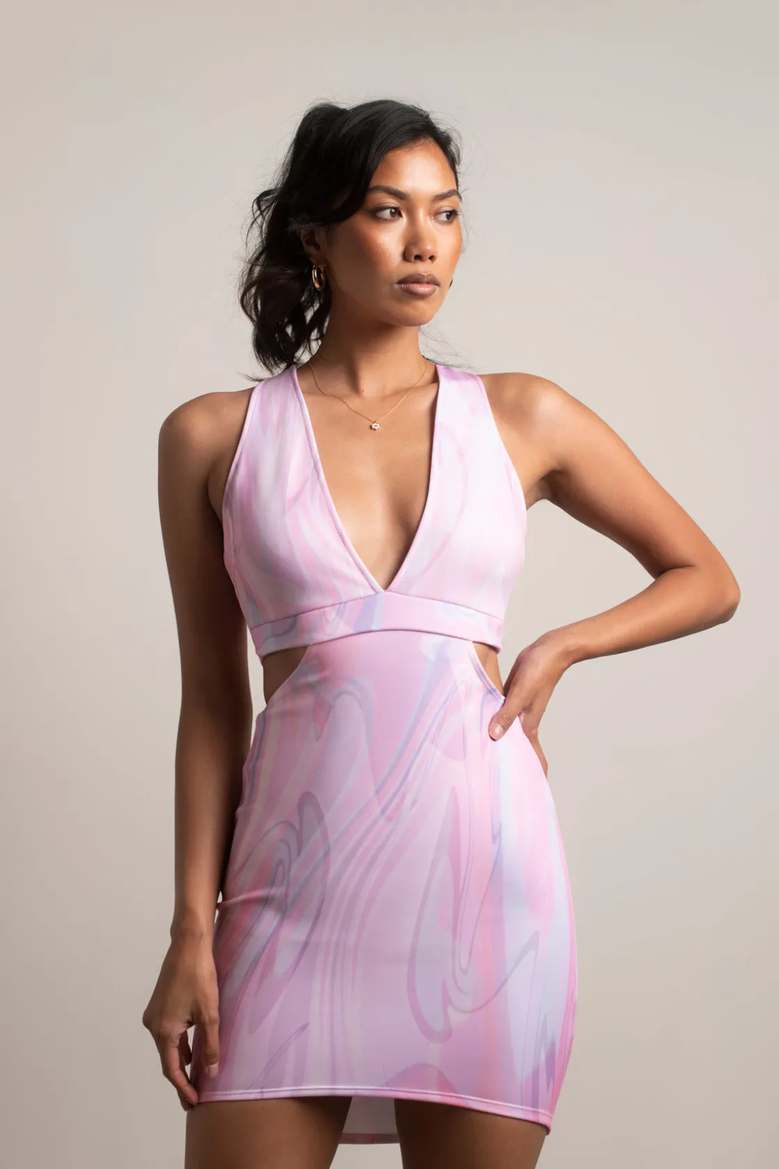 Tobi Asking You For A Dance Cross Back Cutout Mini Dress -