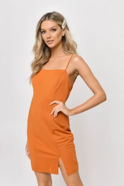Tobi ASTR Blake Twist Back Slit Mini Dress -