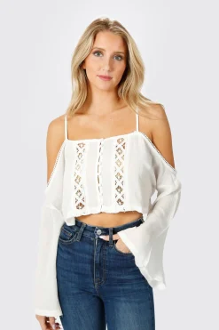 Tobi Athena Crop Top - White