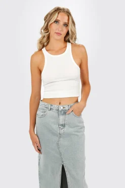 Tobi Aubrie Denim Maxi Skirt -