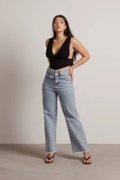 Tobi Avery Bustier Top - Black