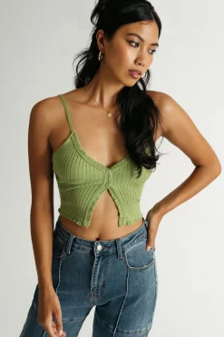 Tobi Avocado Jam Crop Top -