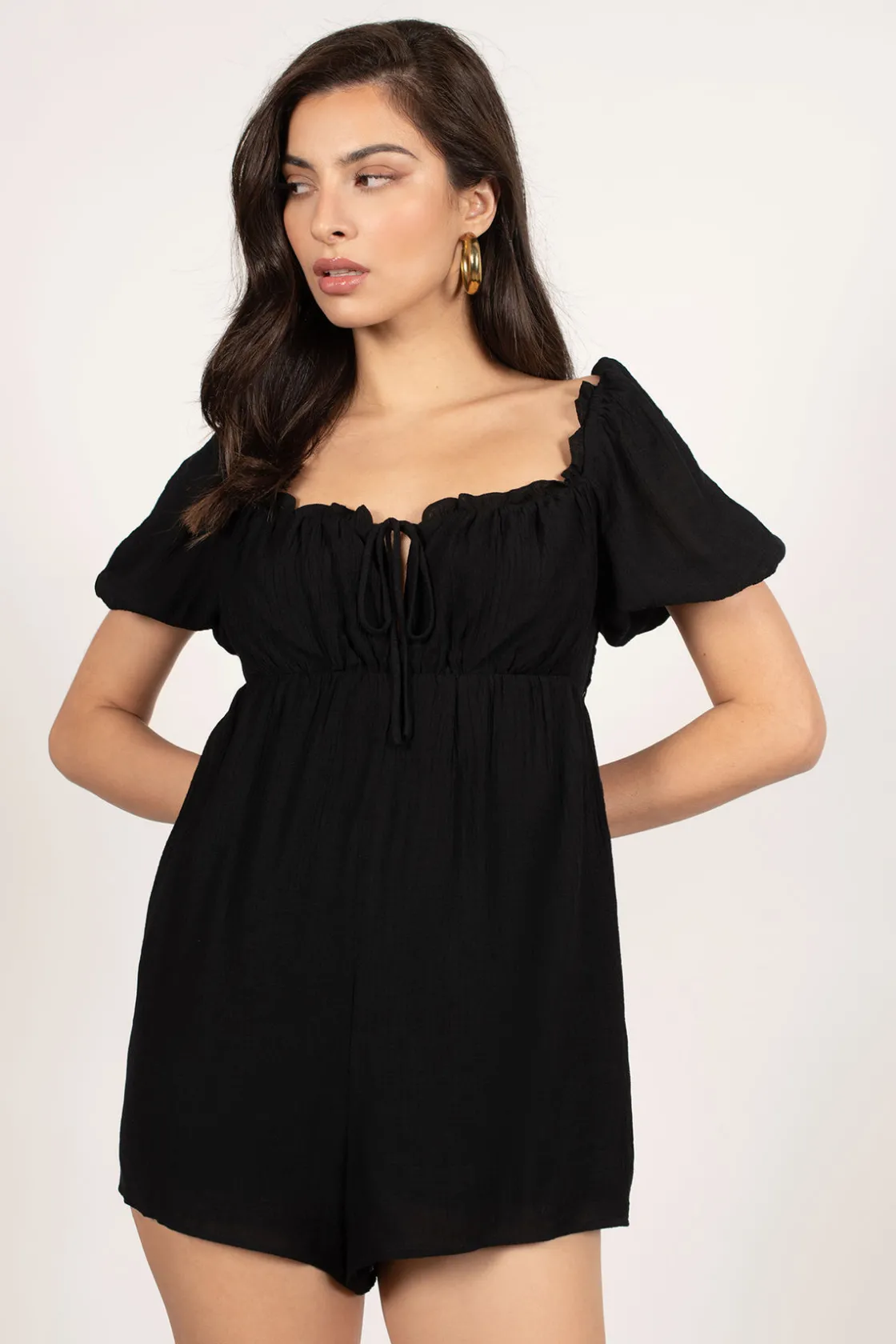 Tobi Baby Please Ruched Romper -