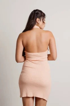 Tobi Back In The Day Ribbed Backless Mini Dress -
