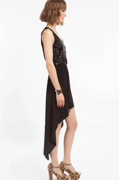 Tobi Bare My Heart Sequin Open Back Mini Dress -
