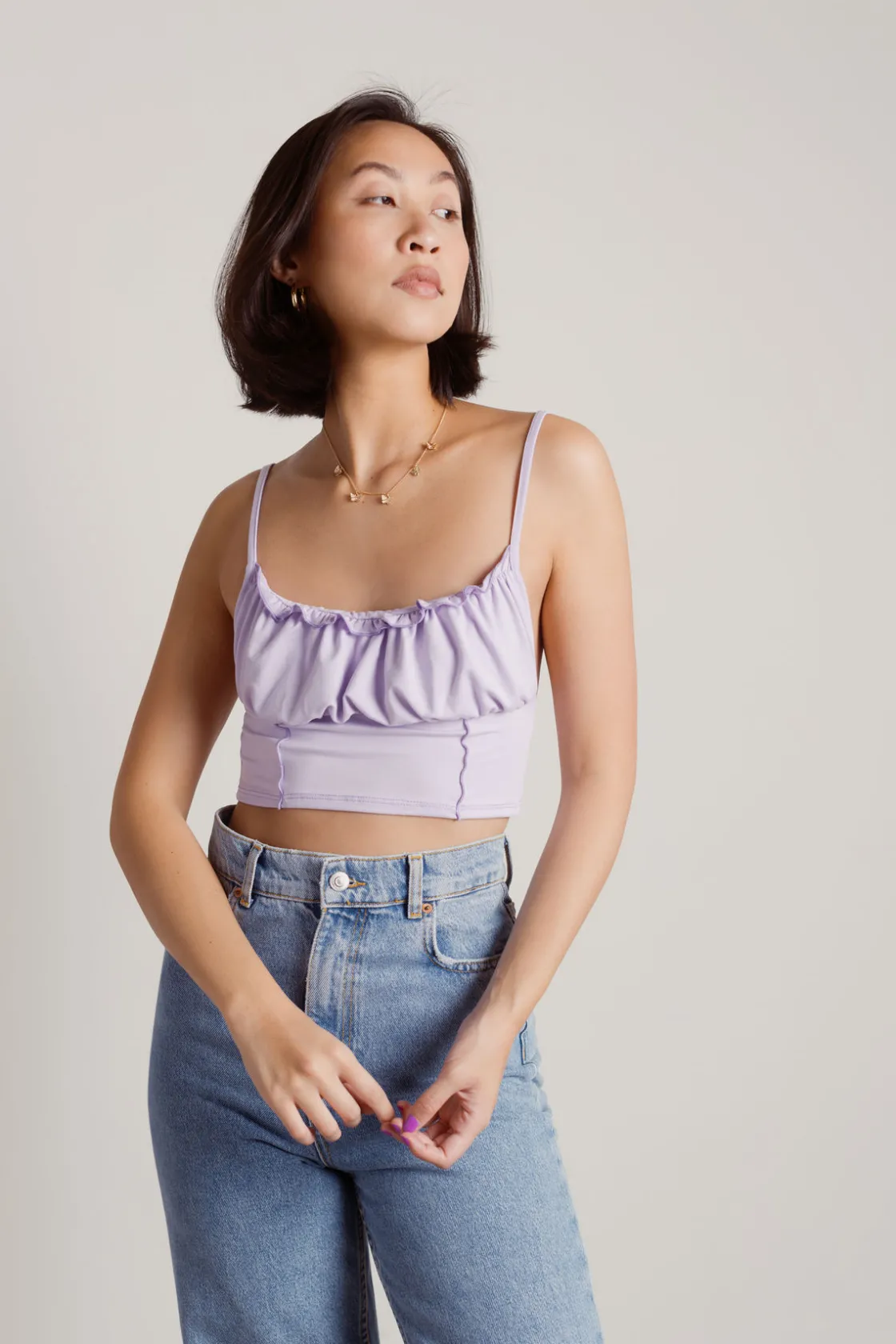 Tobi Basique Crop Top - Ivory