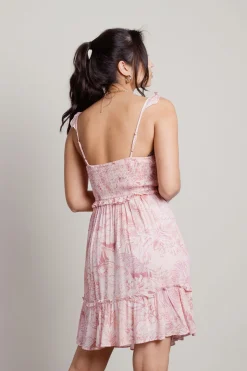 Tobi Baye Floral Smocked Midi Dress -