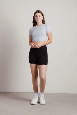 Tobi Be Essential Crop Top - Black