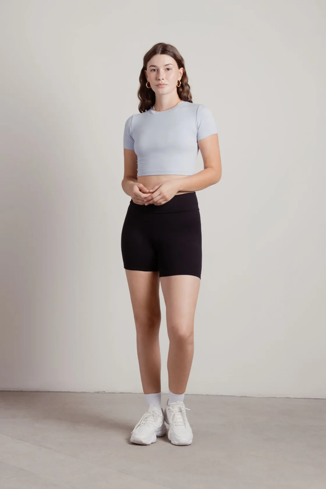 Tobi Be Essential Crop Top - Black