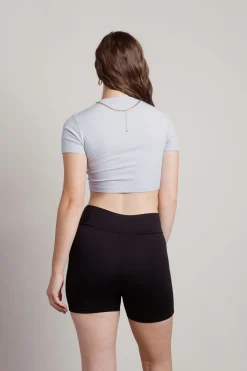 Tobi Be Essential Crop Top - Black