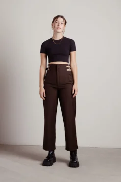 Tobi Be Essential Crop Top - Black