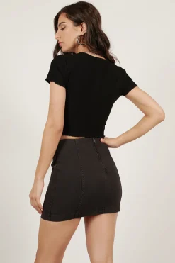 Tobi Begin This Process Crop Top -