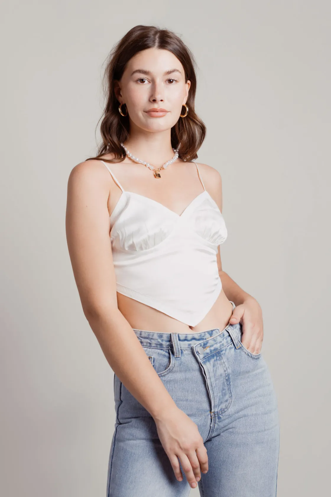 Tobi Behind The Scenes Crop Top - Blue